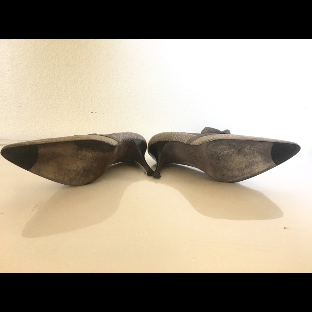 Banana Republic Python Snake Leather Pump Heels - image 7